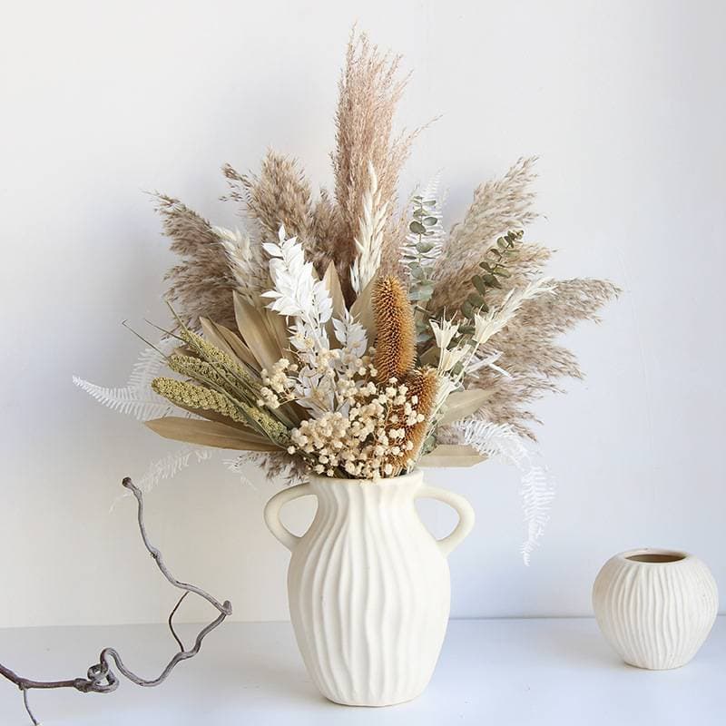 Natural Dried Flower Mixed Bouquet For Home Decor Living Room Desktop Artificial Flowers Wreaths And Garlands