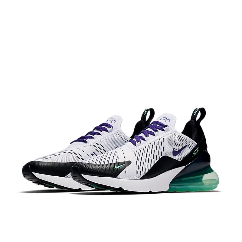 Chaussures de sport Air Max 270s pour hommes et femmes, en mesh, pour la course et l'extérieur.