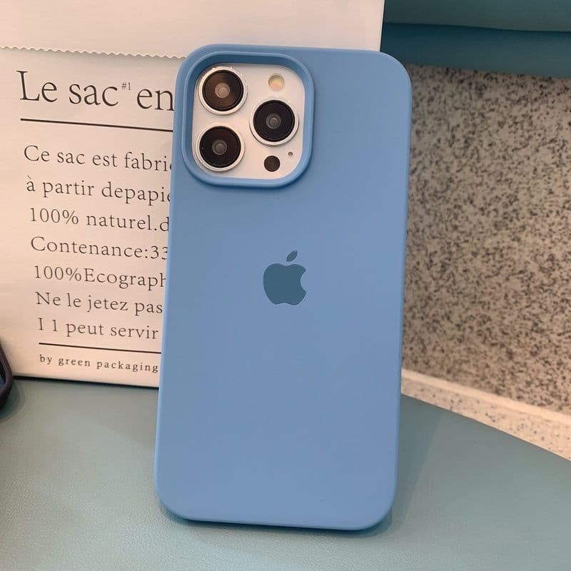 Coque de téléphone en silicone de haute qualité pour iPhone 15/14/12/11/13, coque anti-chute minimaliste tout compris
