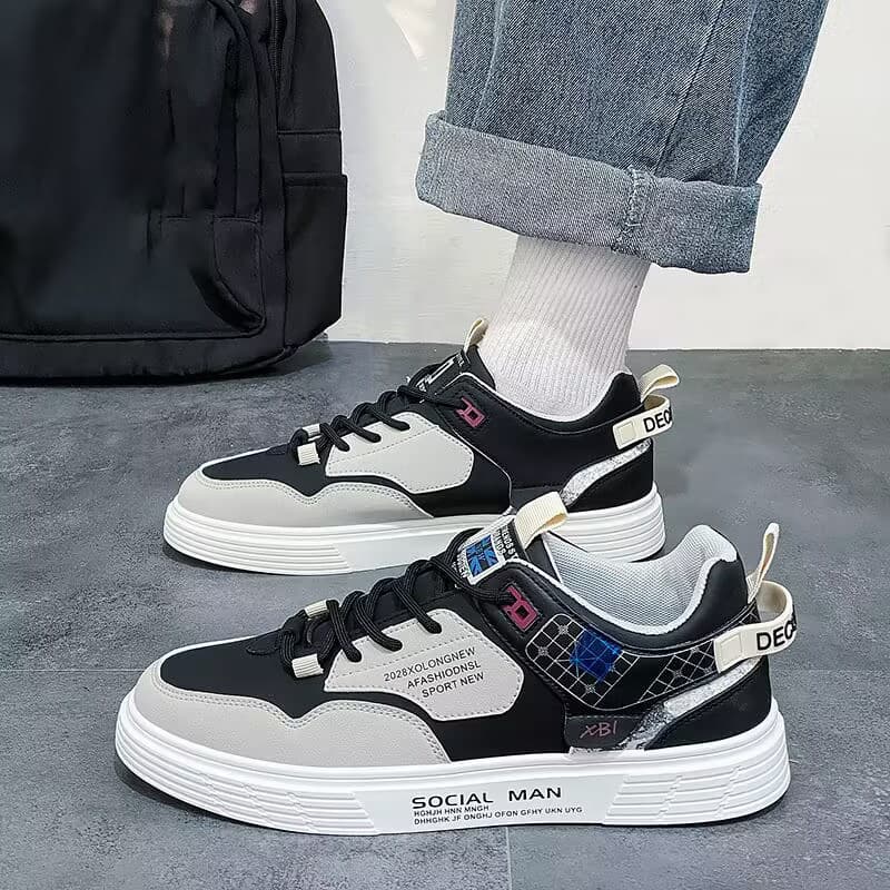 Men's Shoe Trend All Match Board Shoes Casual Leather Little White Shoe Man