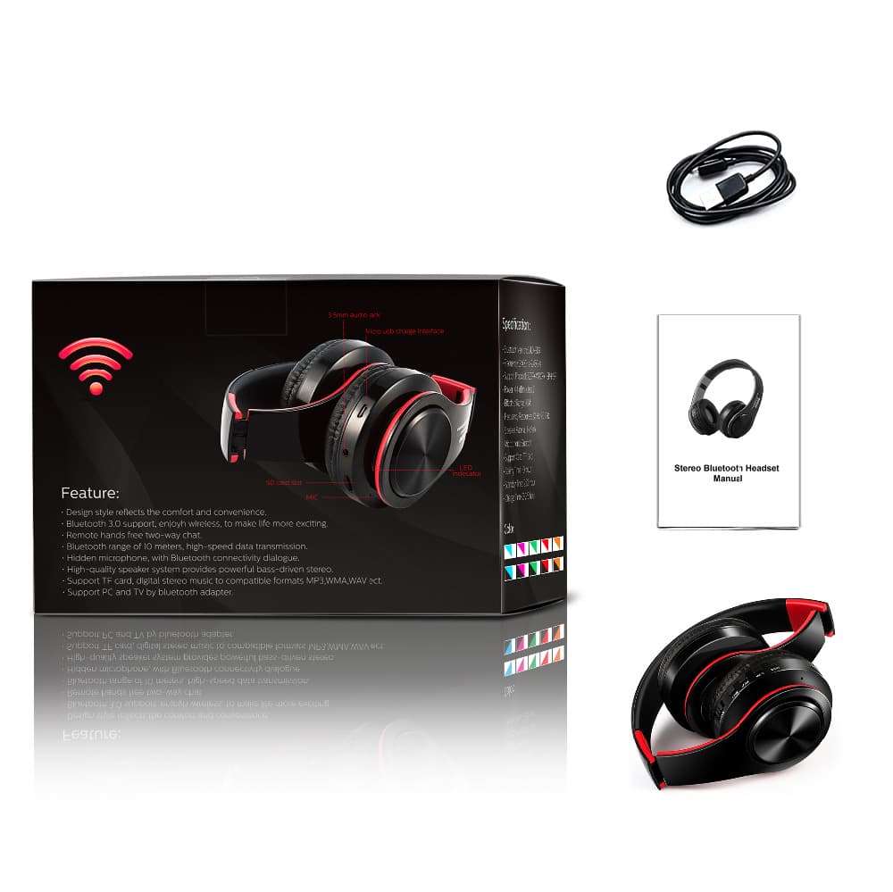 Headphones Bluetooth Headset Earphone Wireless Headphones Stereo Foldable Sport Earphone Microphone Handfree MP3 Player