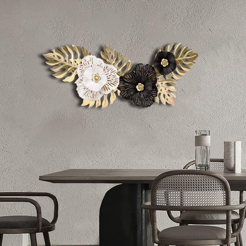 Nordic Light Luxury Wall Hanging Home, Living Room Wall Decoration, Creative Iron Wall Decoration, New Chinese Style Metal Pendant