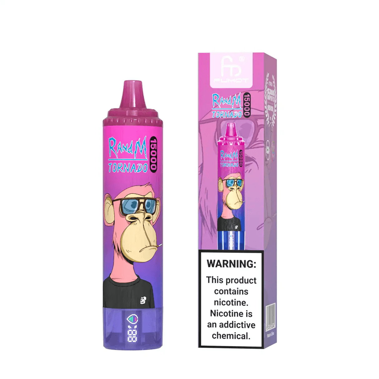 Fumot Tornado 15k Box 15000 Cigarette électronique jetable avec présentoir à vapes Haute puissance Vape compacte Saveurs fruitées Stylo vape 1 PC