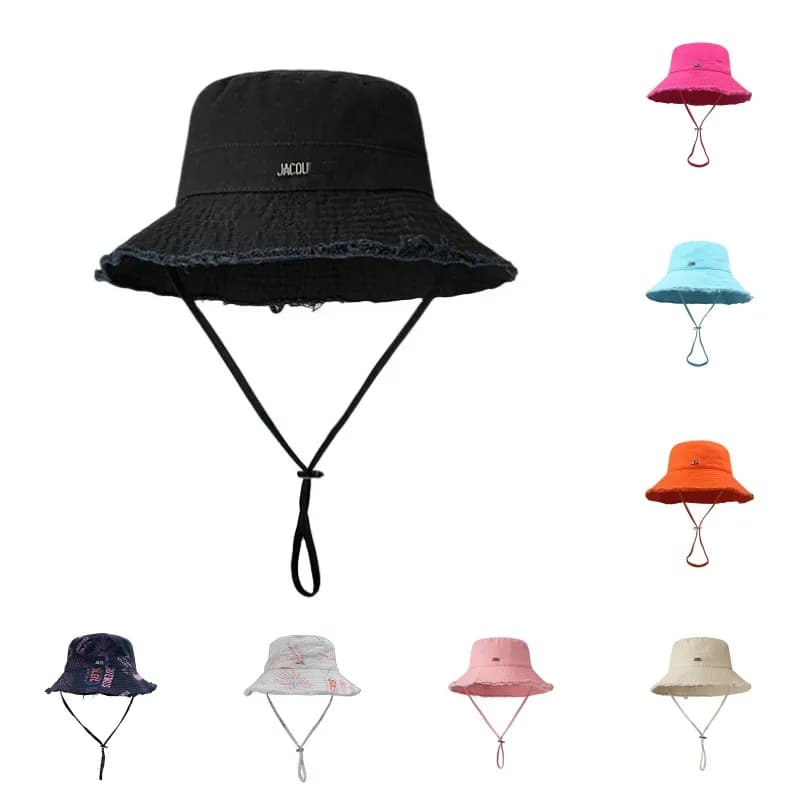 Hat Mens Womens High Quality Summer Designer Bucket Beach Hats Wide Brim Hats Bucket Checkered Sun Prevent Bonnet