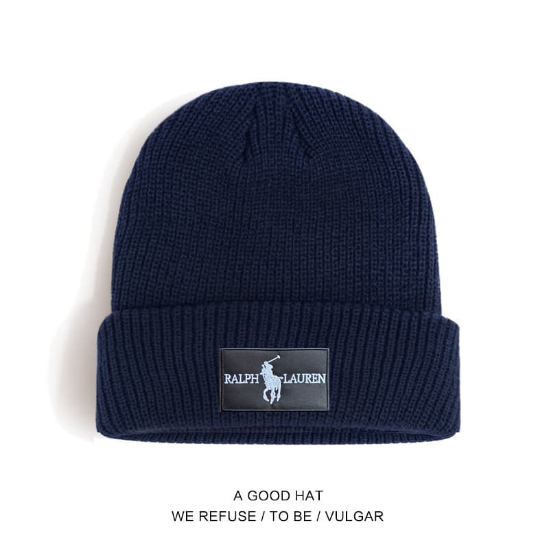 Bonnets en maille Polo pour hommes et femmes, bonnets d'automne et d'hiver, chapeaux chauds et protecteurs contre le froid, chapeaux simples et élé