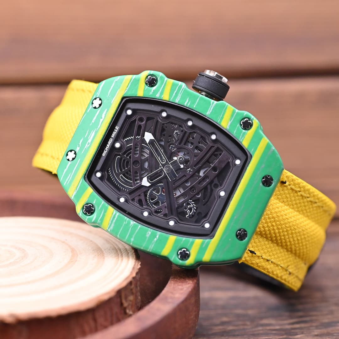 Montres-bracelets ultra-minces pour hommes Charles & Richard avec bracelets tissés : Montres décontractées