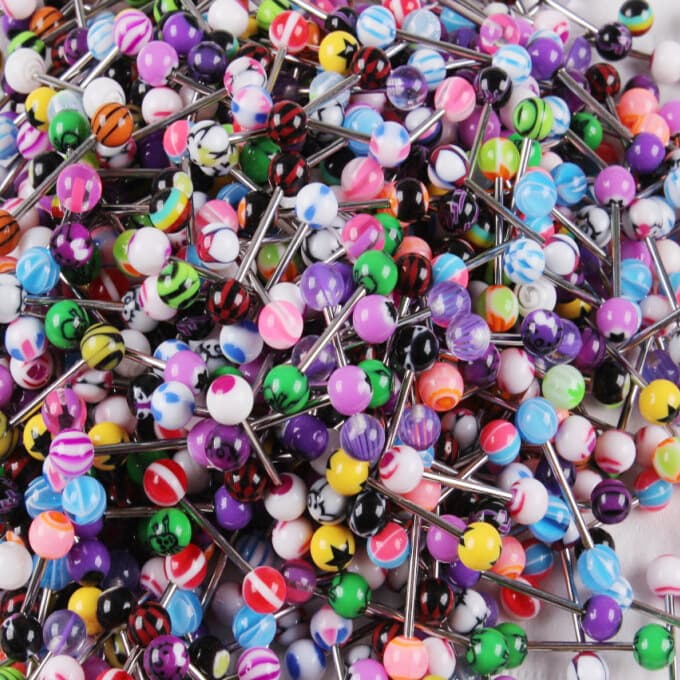acrylic piercing jewelry tongue nail human acrylic piercing jewelry tongue nail breast ring