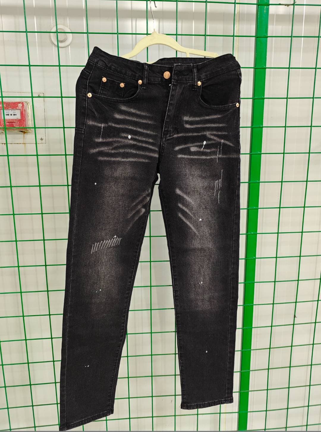 Jeans skinny homme style hip-hop rétro délavé et usé, collection printemps