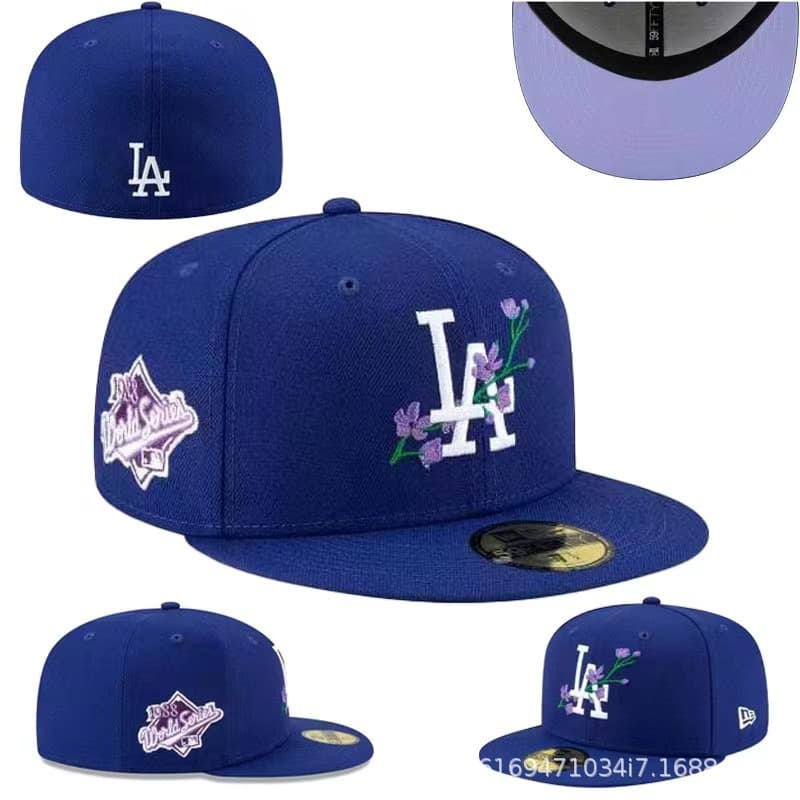 Casquette de baseball 2024 New NY, grande taille, entièrement fermée, avec pare-soleil et broderie non réglable.