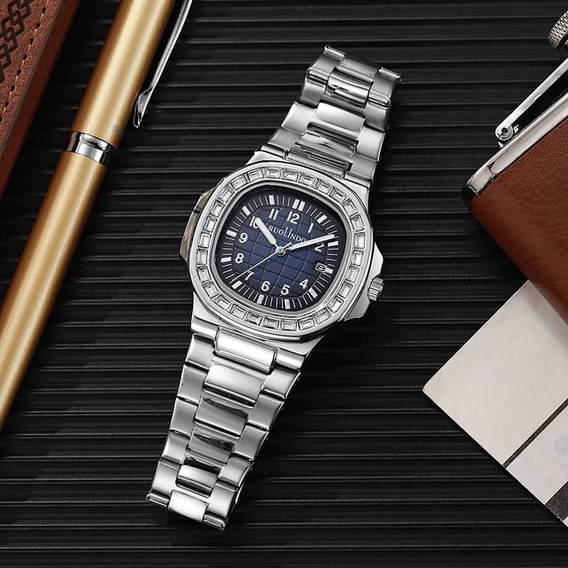 Men's Watches Waterproof Watch Men Parrot Grenade Men's Watch Screw Light Luxury Rhinestone Replica Calendar Luminous Men's Watch