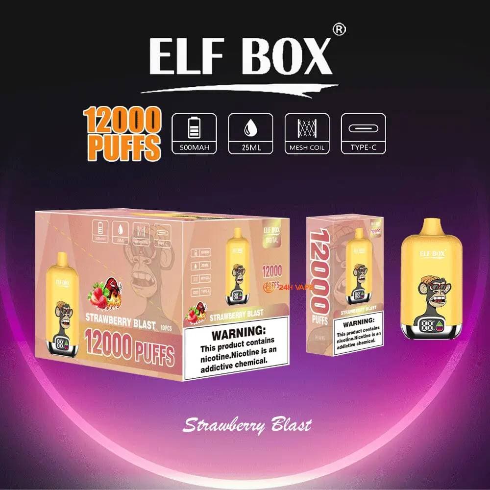 ELF BOX Digital 12k Puffs jetables 12000 bouffées avec affichage numérique