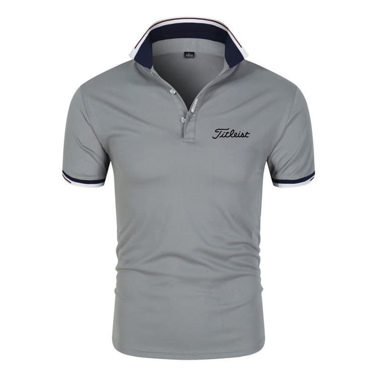 Golf T-shirt lettered print men's Polo Shirt Men's T-shirt straight