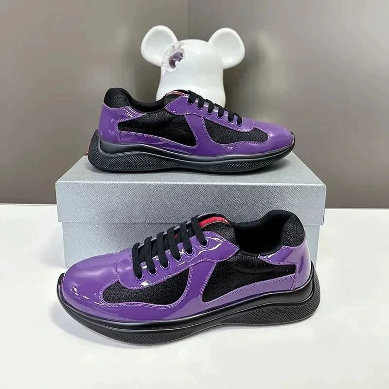 Chaussures de course polyvalentes à bout rond, en cuir véritable, semelle plate, de marque Guangzhou P, en stock, pour le commerce extérieur, mod