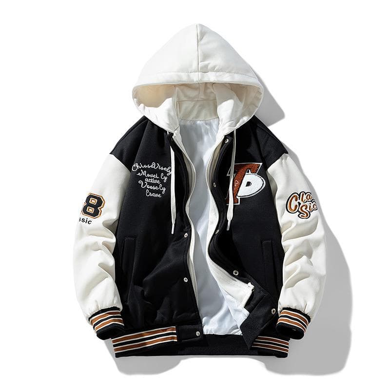 Men's Clothing spring and autumn Hong Kong style baseball jacket men's casual tops handsome trendy loose coat men's handsome leisure
