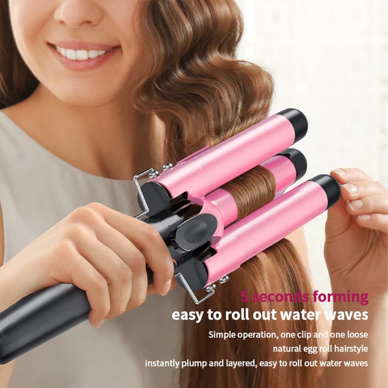 Egg Roll Hair Curler Temperature Adjustable Fluffy Instant Noodle Head Big Wave Electric Splint Curling Iron Factory