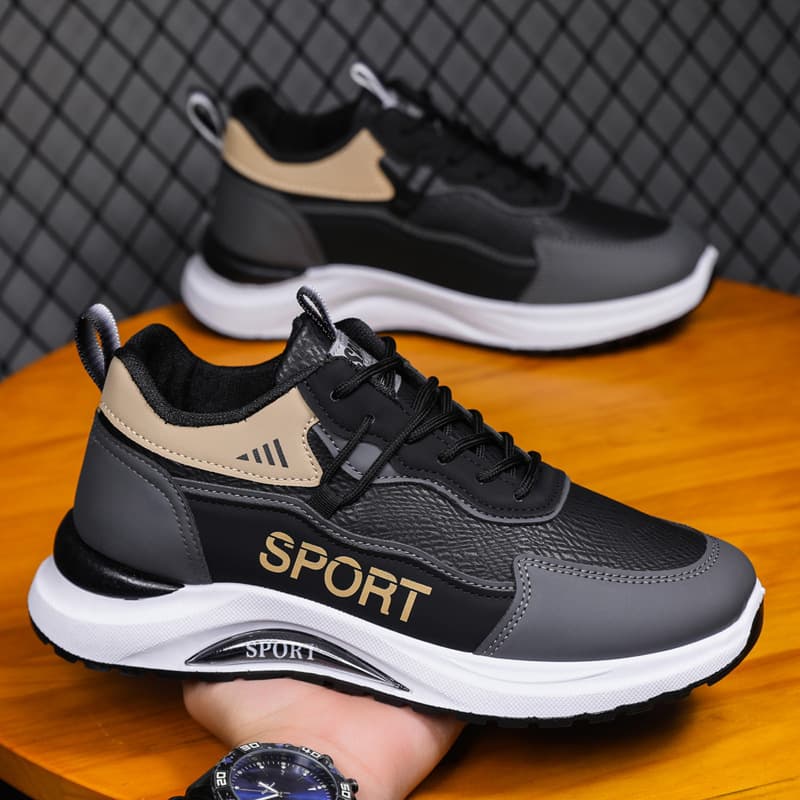 2025 Spring And Autumn New For Men Youth Students Low-top Running Men's Sports Thick-soled Breathable