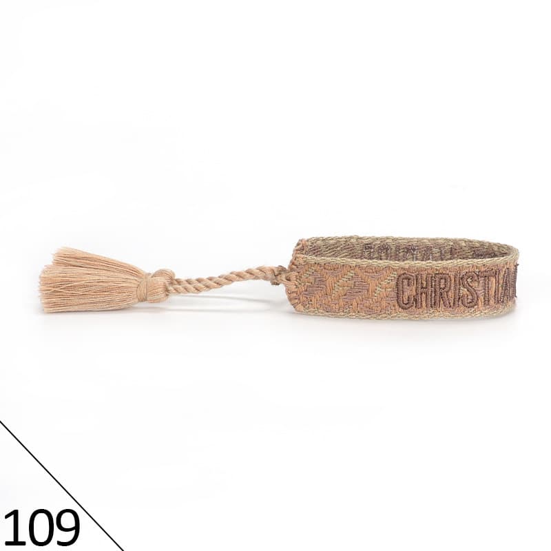 Bracelet unisexe tendance avec lettres tressées