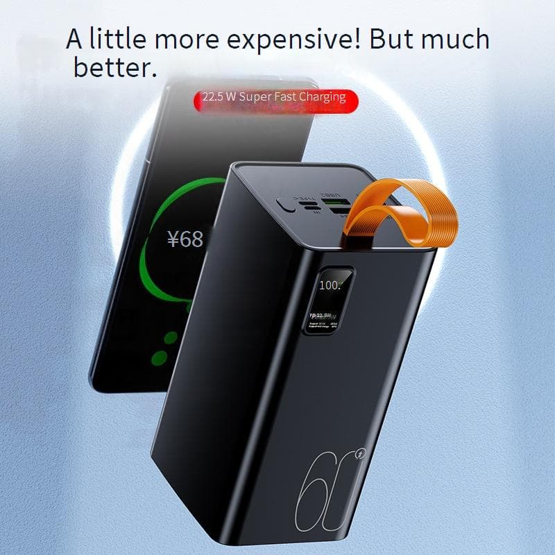 Power Bank 60000MAH Super Fast Charging Power Bank With Large Capacity And No False Label Outdoor Portable Shared Mobile Power Bank