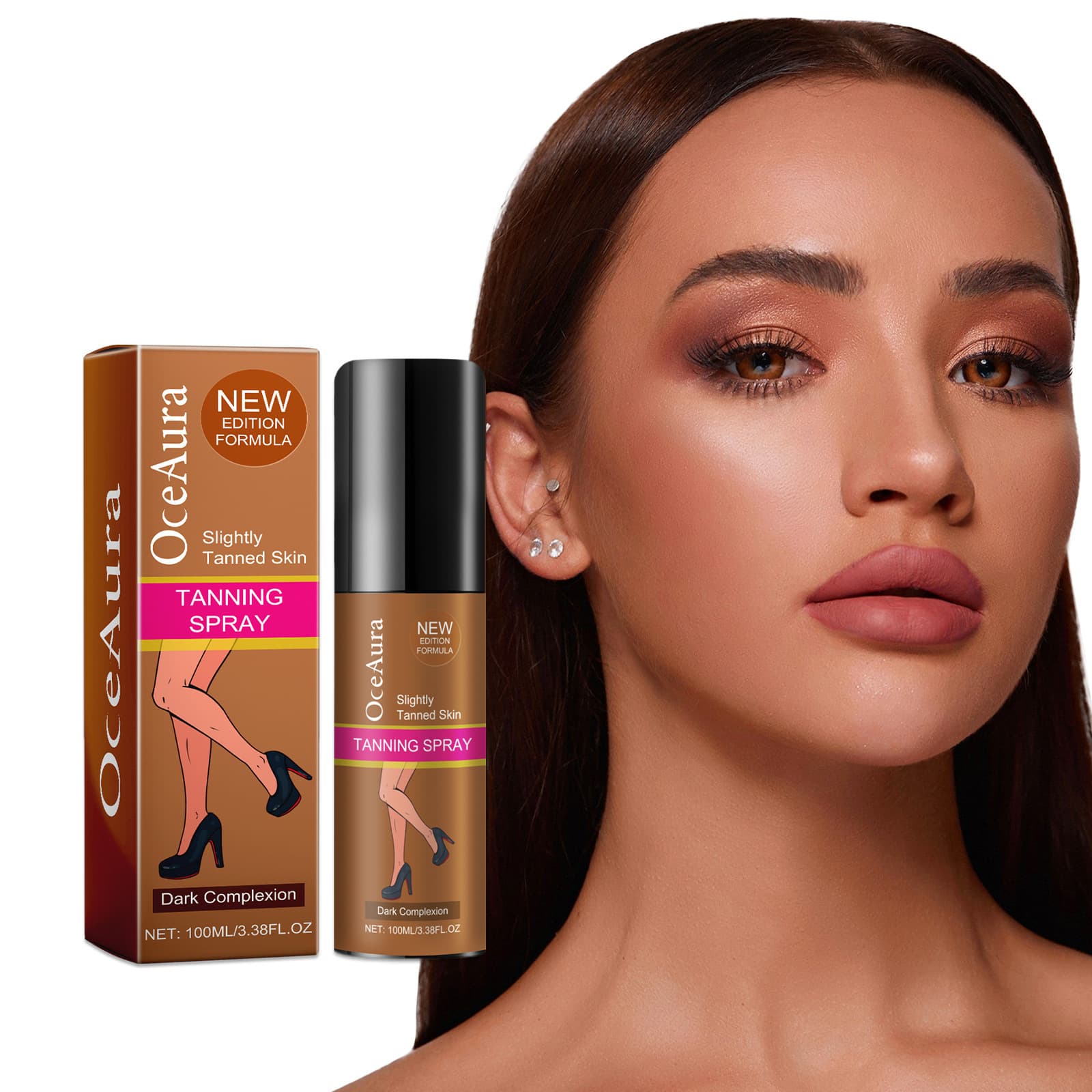 OceanAura blacking spray wheat bronzer moisturizes skin and summer beach