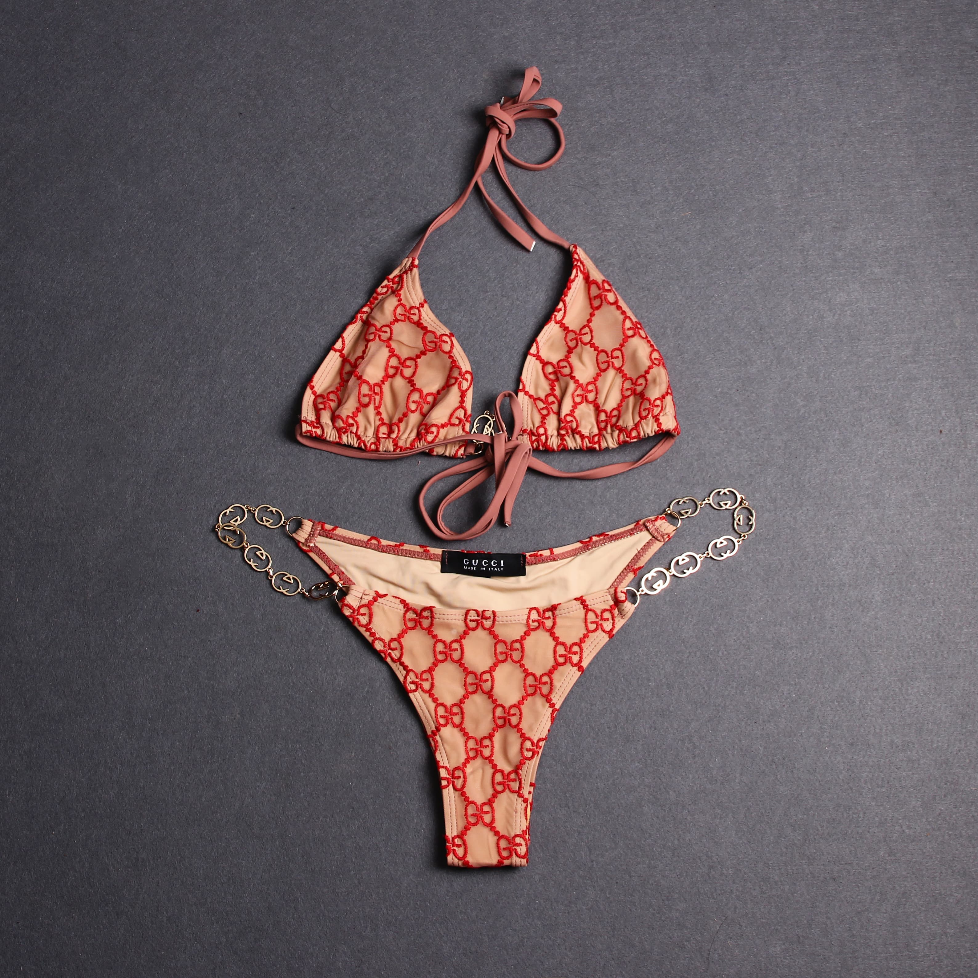Ensemble soutien-gorge et bikini en dentelle pour femme, idéal pour l'été