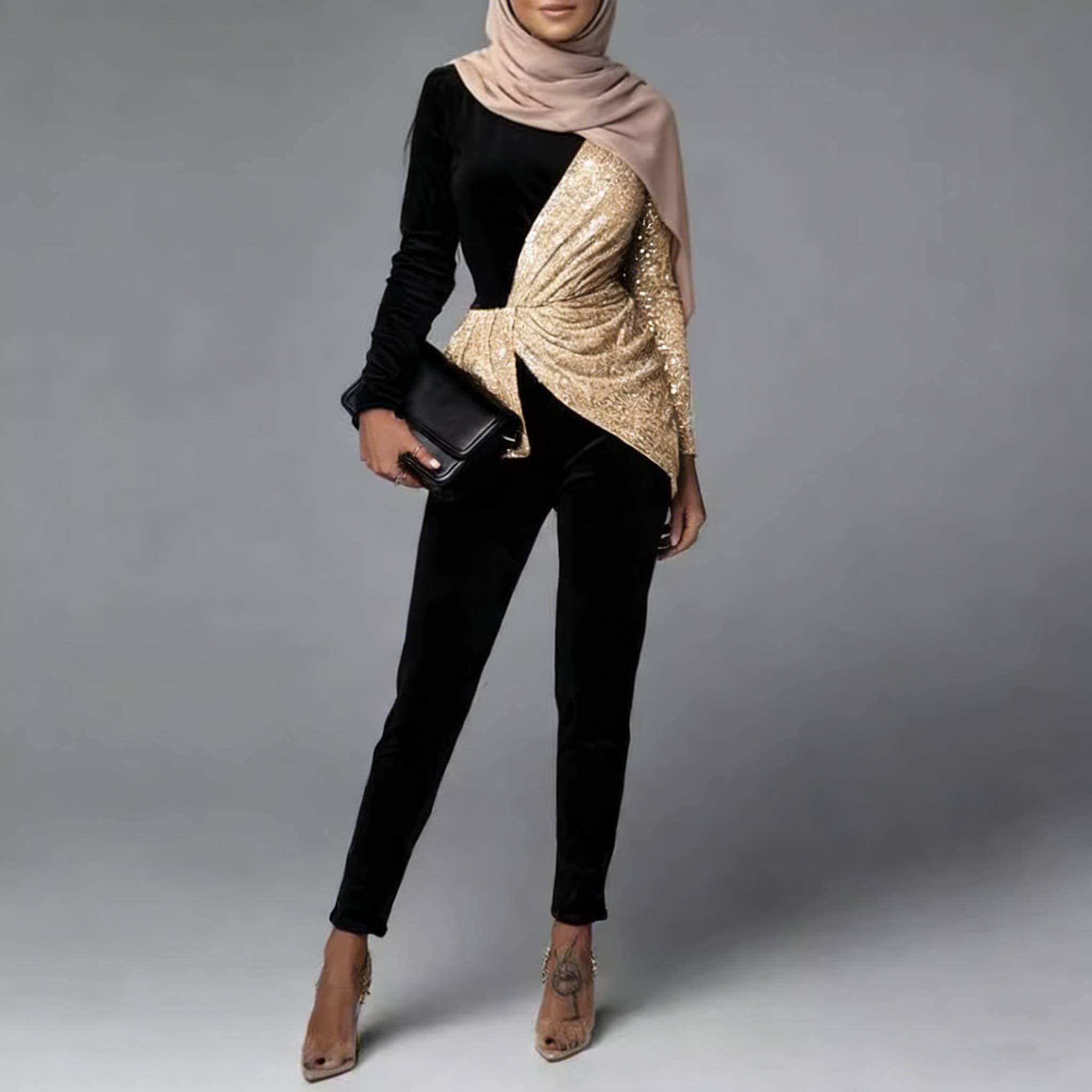Women's Clothing Exquisite Solid Color Lace Up Ladies Dress