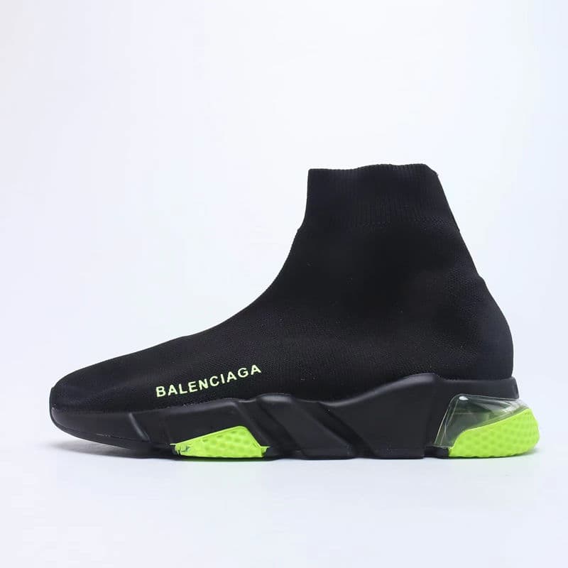 Chaussette Chaussures Hommes Femmes Graffiti Blanc Noir Rouge Beige Rose Semelle Transparente À Lacets Jaune Fluo Chaussettes Speed Runner Baskets P