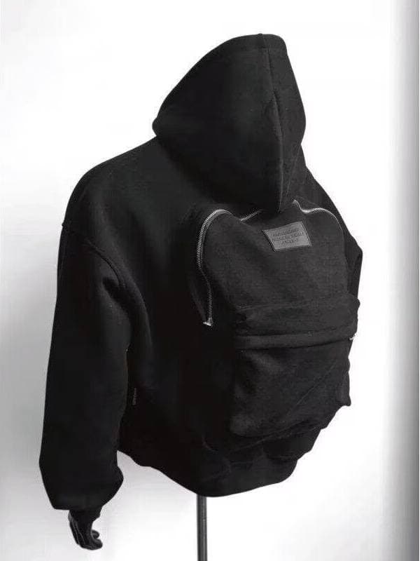 Men's Clothing 25 New Design Heavyweight Hooded Sweatshirt With School Bag