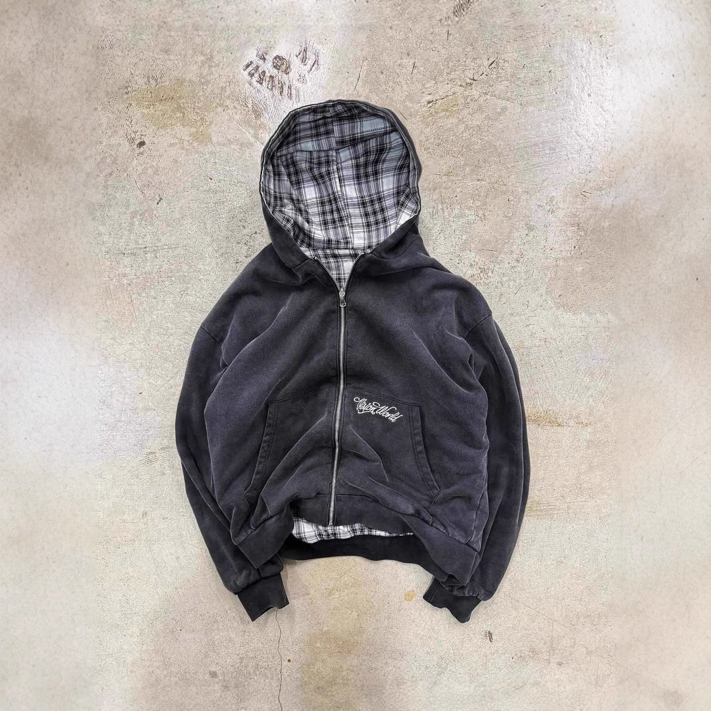Sweat-shirt homme automne uni à carreaux, tendance et polyvalent, nouveauté 2026