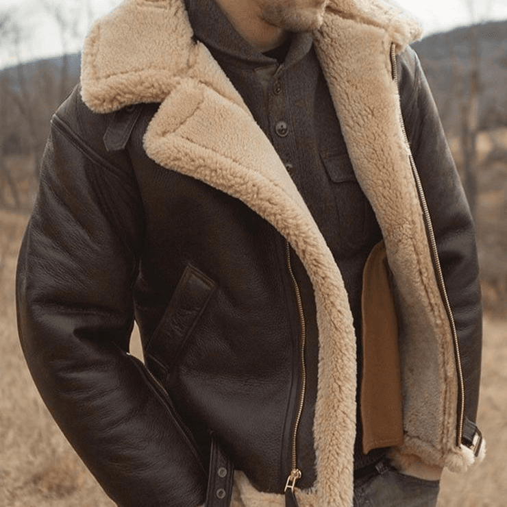 Men's Clothing Imitation Fur Fur Integrated Men's Coat Long Sleeve Artificial Fur Thick