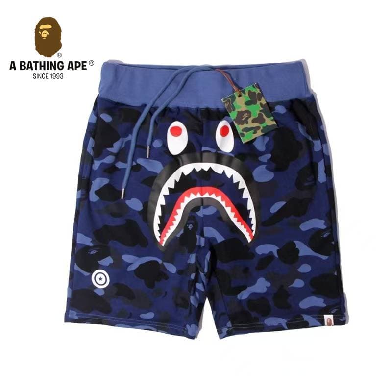 Short BATHONG APE Ape Head Shark Short Ape Head Short cinq jambes décontracté, en pur coton
