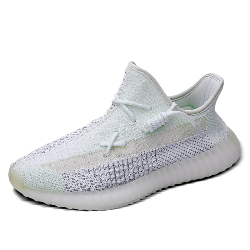 Chaussures de couple pour hommes 350 véritables semelles en pop-corn, chaussures de sport légères, chaussures de course décontractées et souples
