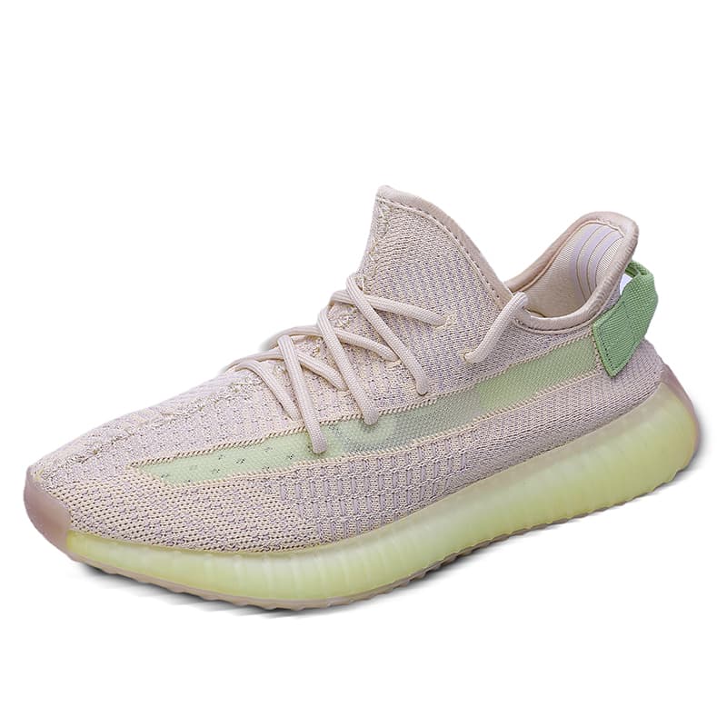 Chaussures de couple pour hommes 350 véritables semelles en pop-corn, chaussures de sport légères, chaussures de course décontractées et souples