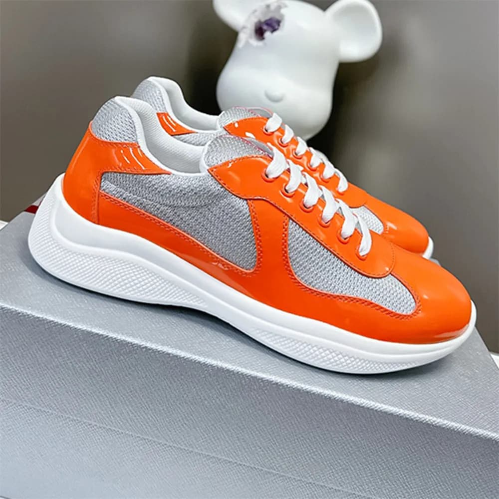 Chaussures de course à bout rond pour femmes, en cuir véritable de haute qualité, confortables, en cuir verni, commerce transfrontalier internatio