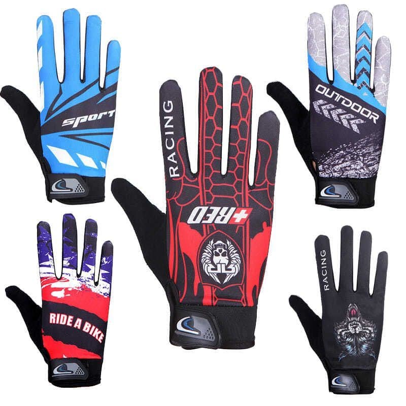Printed cycling gloves for men s driving anti slip thin all finger mountain climbing sports fitness spring and Hunting Tactical Knife
