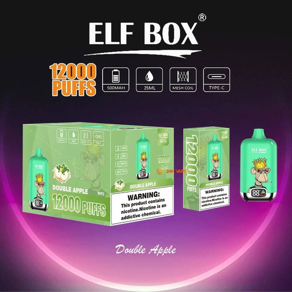 ELF BOX Digital 12k Puffs jetables 12000 bouffées avec affichage numérique