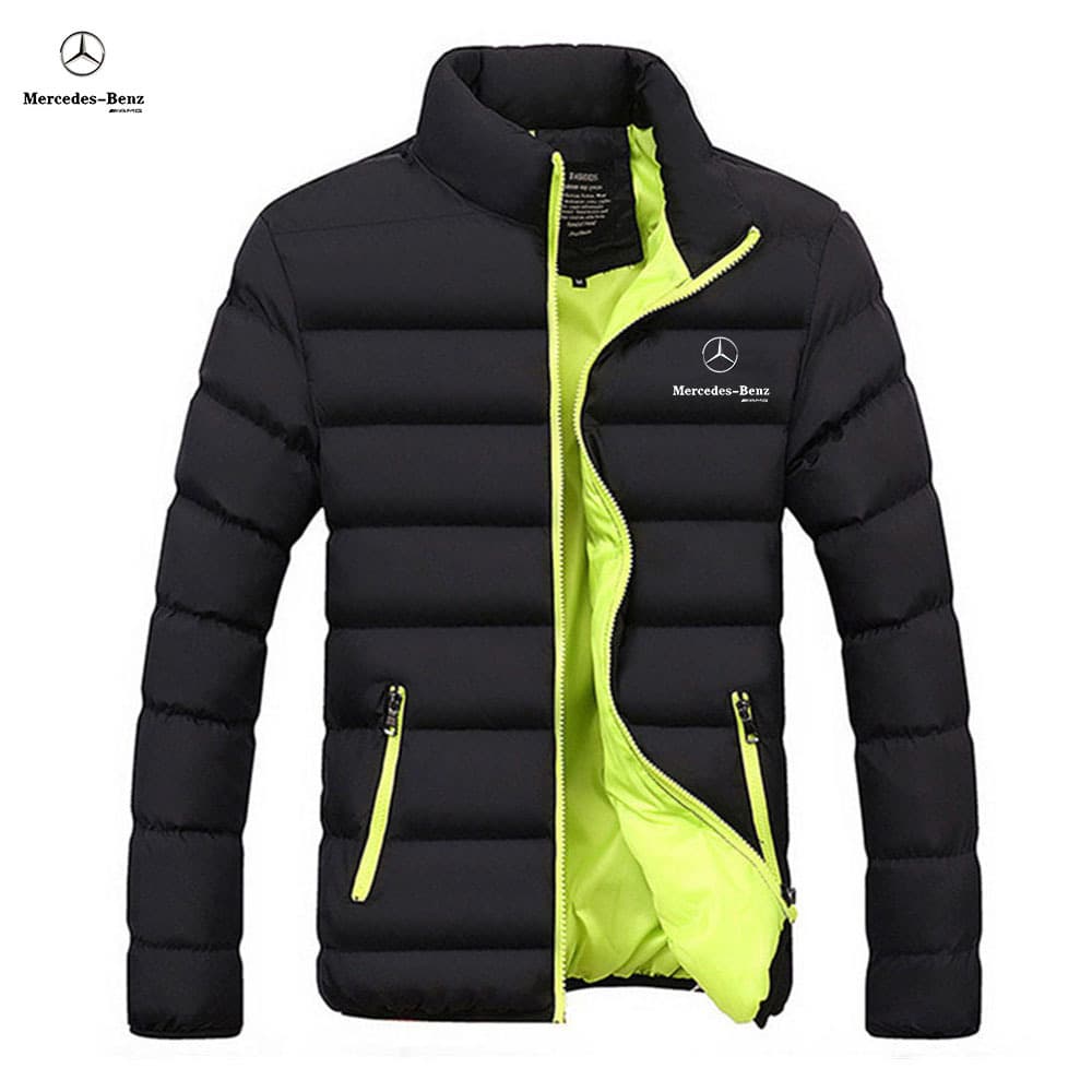 Col montant pour hommes coton J, coton chaud épaissi d'hiver J, duvet J, Cardigan décontracté d'extérieur, coton