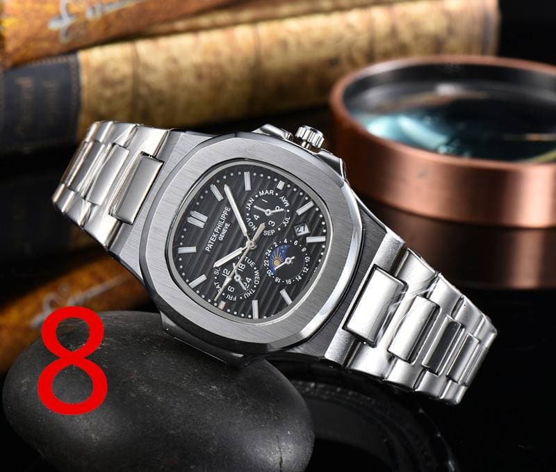 [NAUTILUS] Montre de luxe pour homme, montre-bracelet à quartz, étanche, avec calendrier, pour le sport, les loisirs, la mode, le travail, 5740/1G