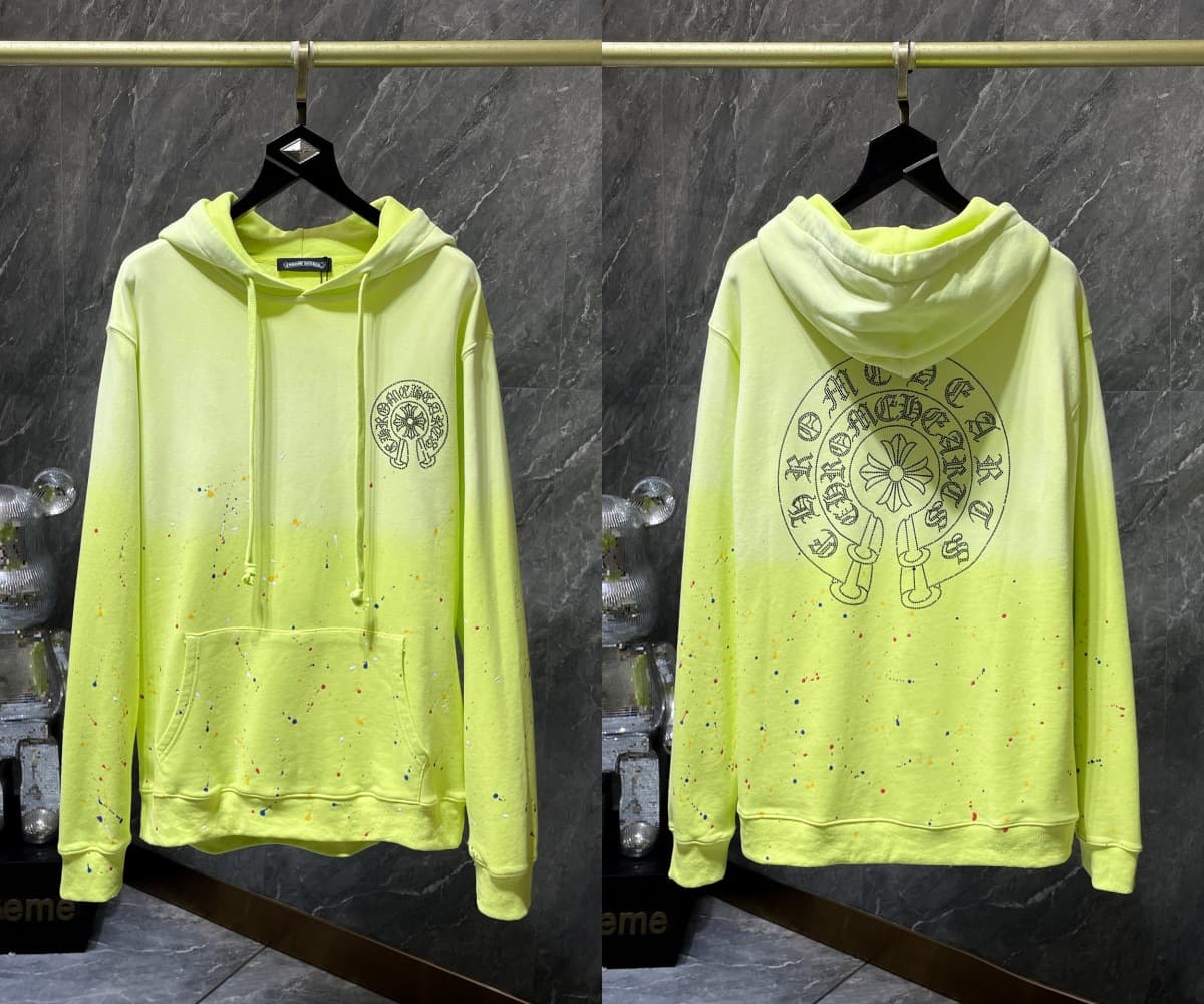 Sweat à capuche Chrome Hearts Cross, version correcte 25ss, polyvalent et tendance, vente en gros