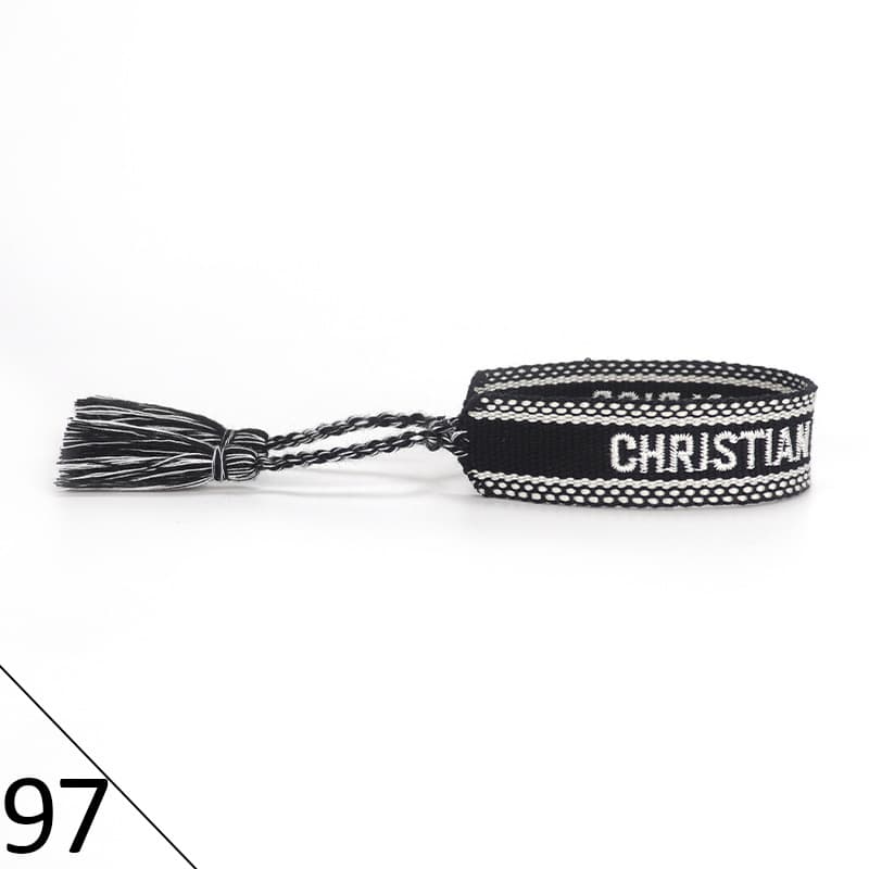 Bracelet unisexe tendance avec lettres tressées