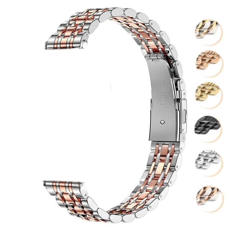 For AppleWatch 9 8 7 6 5 Ultra2 Seven Bead Stainless Steel Slim Waist Women's Watch Strap