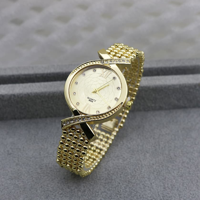 New diamond studded pearl curtain grand internet famous steel watch, women's watch