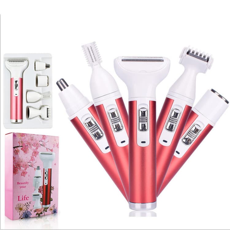 5-in-1 multifunctional women's shaver hair removal instrument electric eyebrow trimmer armpit hair private shaver