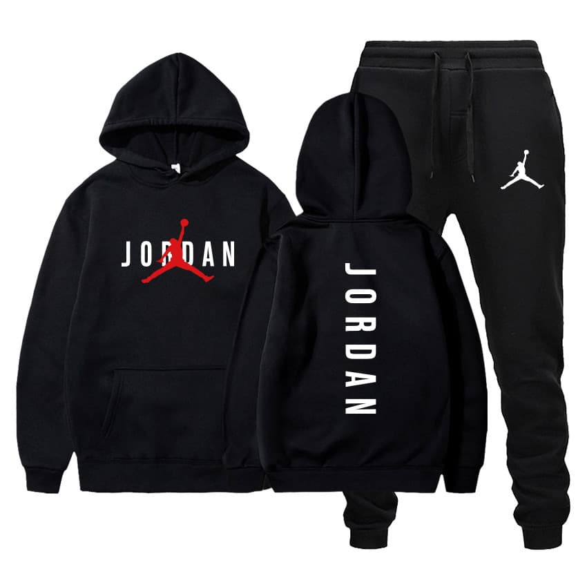 Tendance chandail en peluche pour hommes populaires en automne et en hiver Pullover Hooded deux pièces