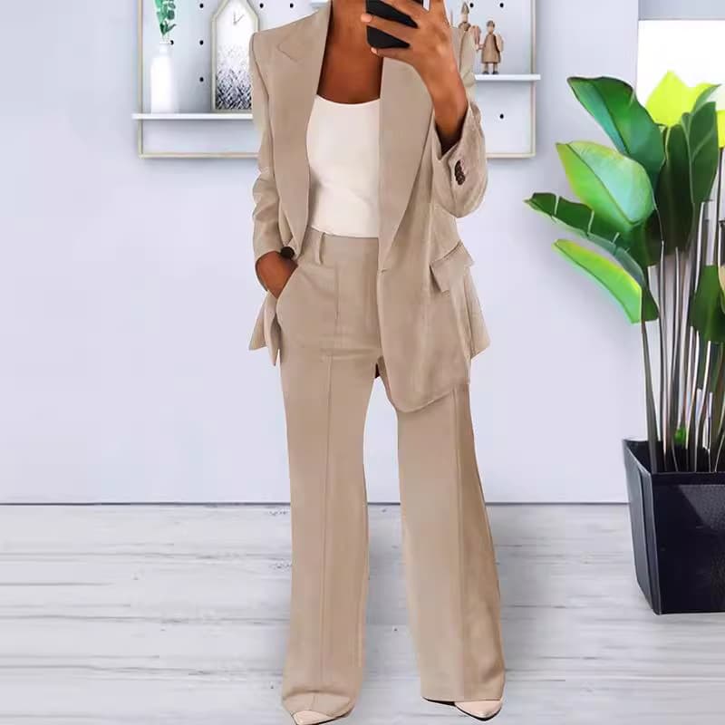 Women's Clothing fashion lapel slim cardigan temperament suit jacket women's suit set