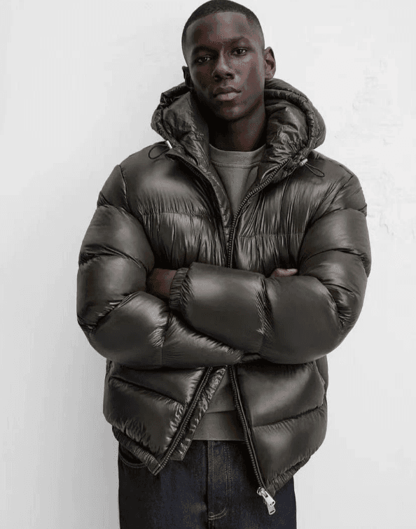 Men's Clothing Men's Winter Double Zipper Hooded Parka Coat - Warm Quilted Jacket For Cold Weather, Green/Black/Burgundy, Sizes XS-XXXL
