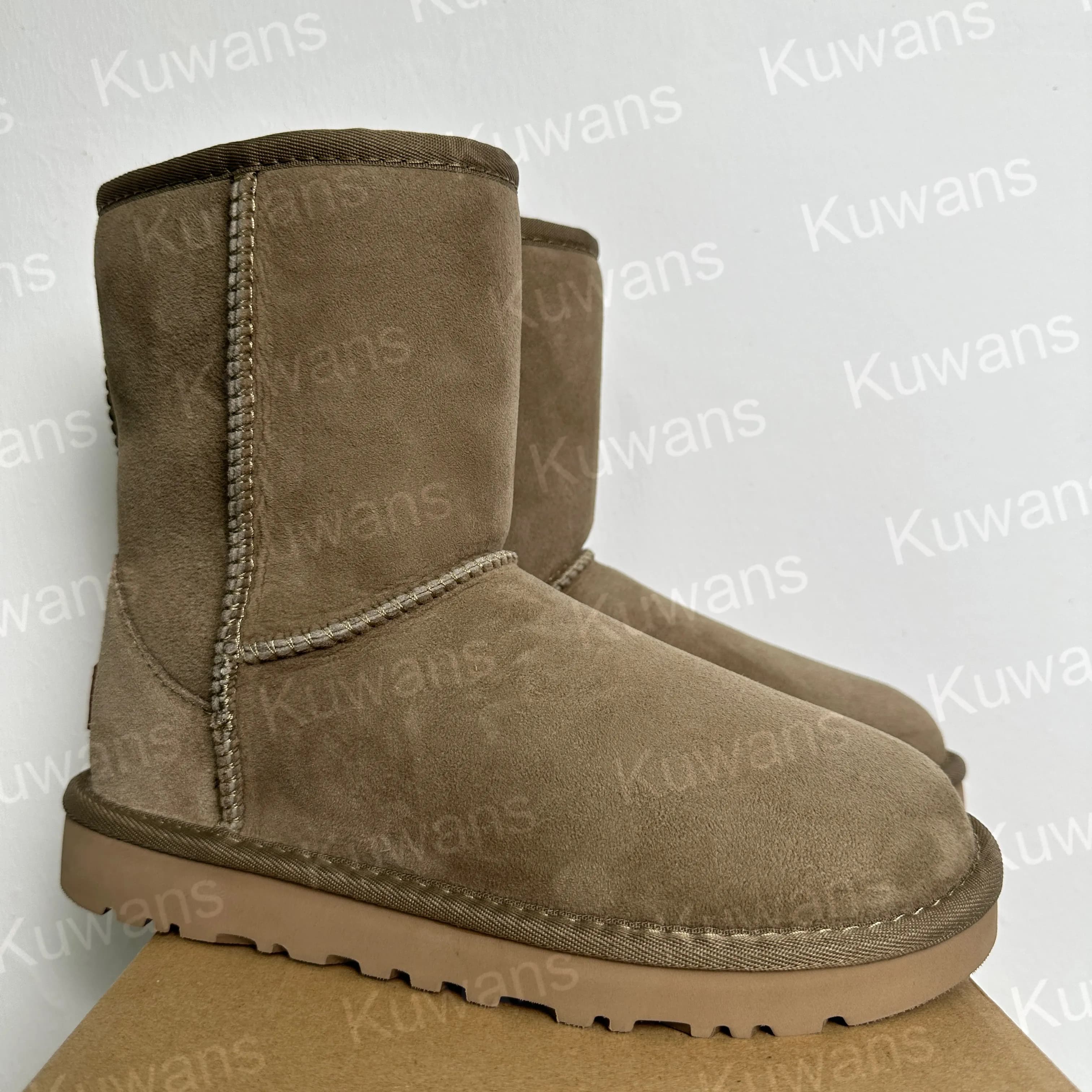 U GG Designer Classic Ultra Mini Bottes de Neige Plateforme Courte Femmes Hommes Fourrure Peau de Mouton Tasman Tazz Chesut Sable Graine de Moutarde
