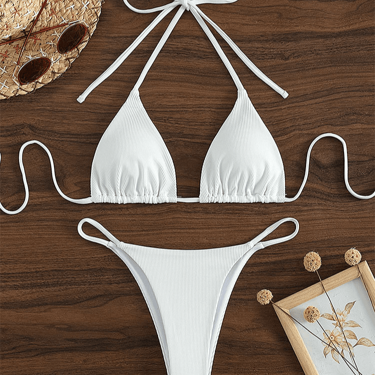 Women's Clothing lace up bikini swimsuit for new sexy beach bikini hot spring swimming suit