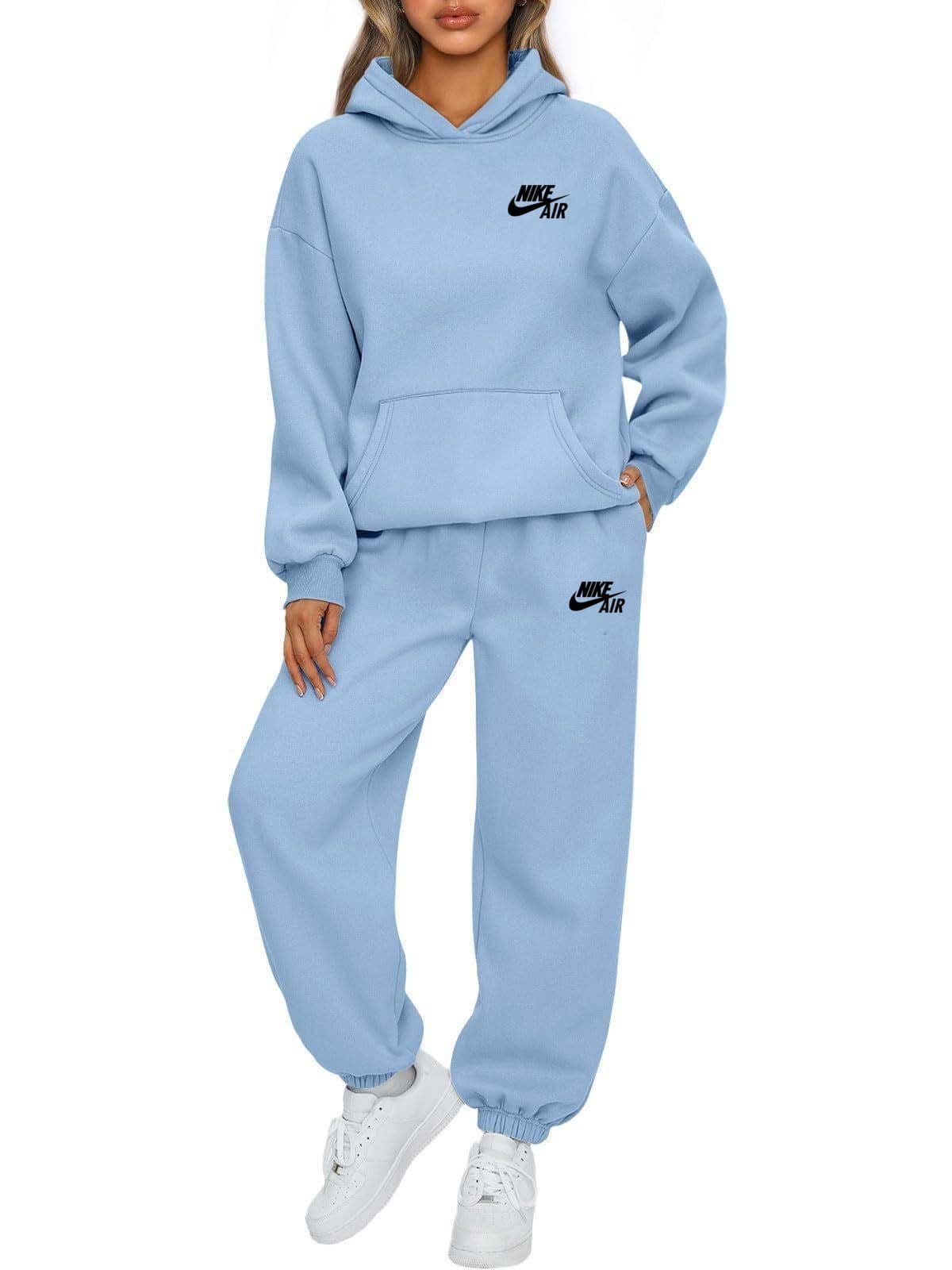 Ensemble sweat-shirt à capuche oversize et pantalon de jogging Nike uni