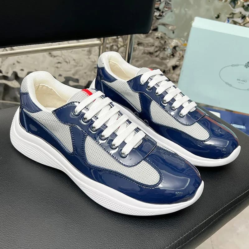Chaussures de sport polyvalentes en cuir verni de haute qualité pour l'été 25, nouvelle collection Americas Cup P Home