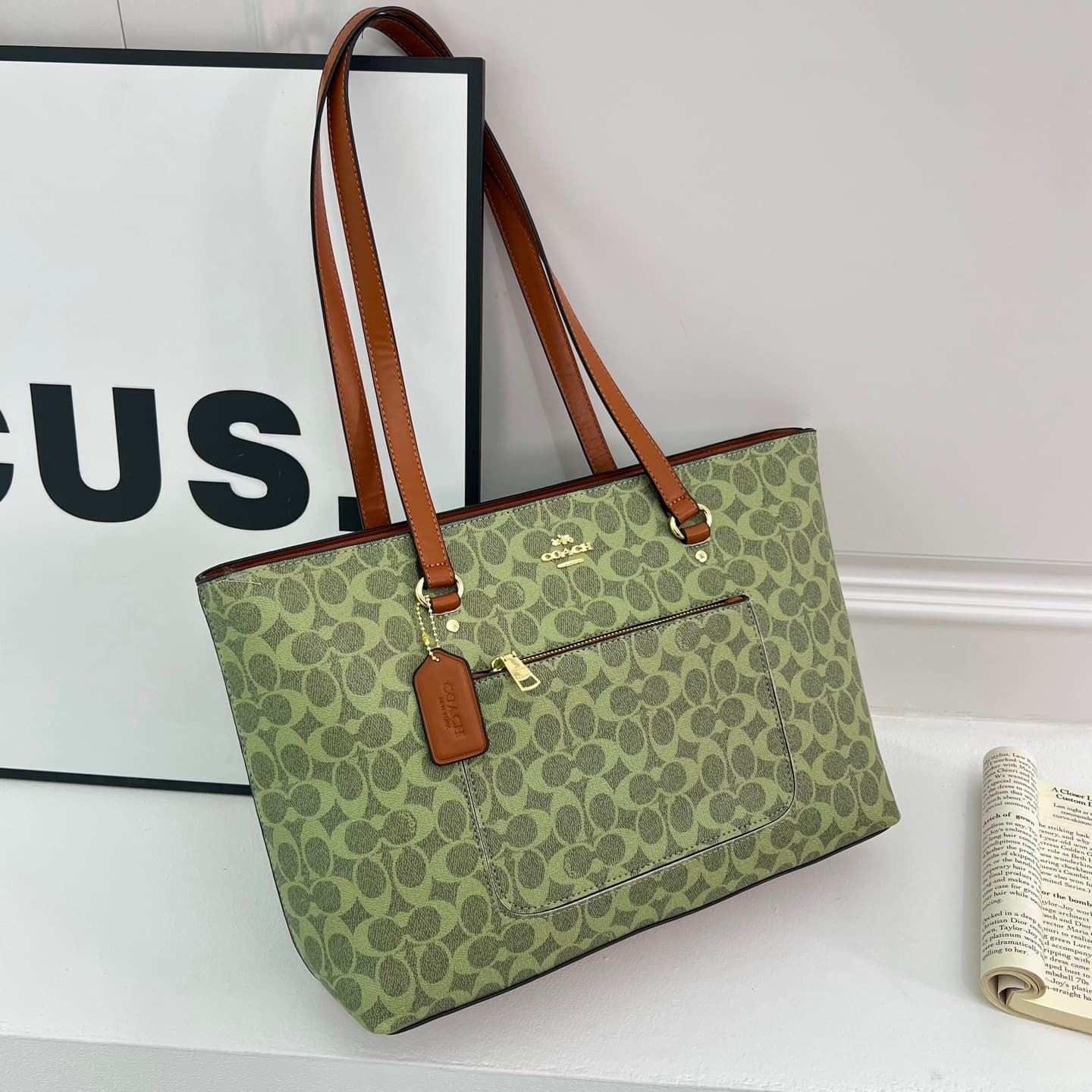 Sac cabas Coach grande capacité pour femme - Idéal pour les trajets quotidiens